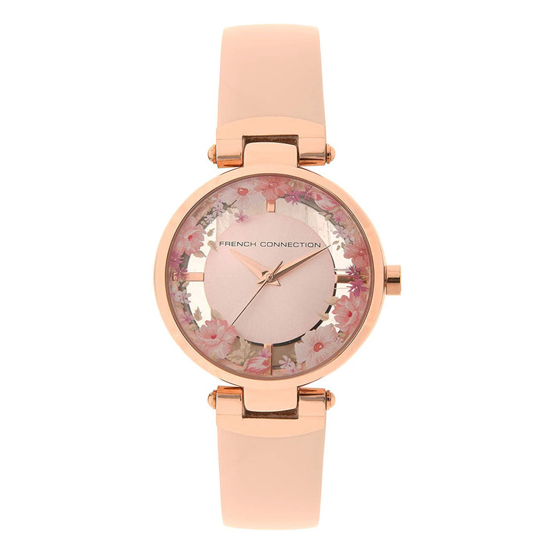 French Connection Womens Analogue Wrist Leather Watch FCL0003C