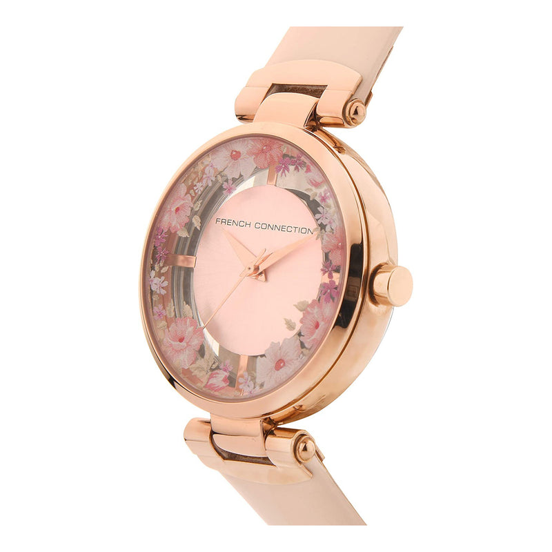 French Connection Womens Analogue Wrist Leather Watch FCL0003C