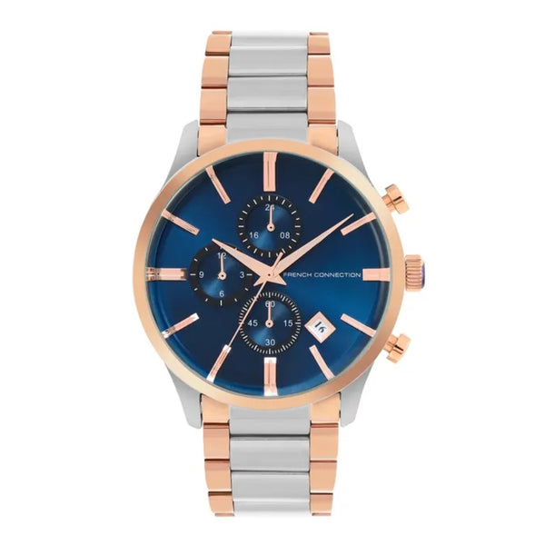 French Connection Men's Two Tone Stainless Steel Watch FCP34RTM