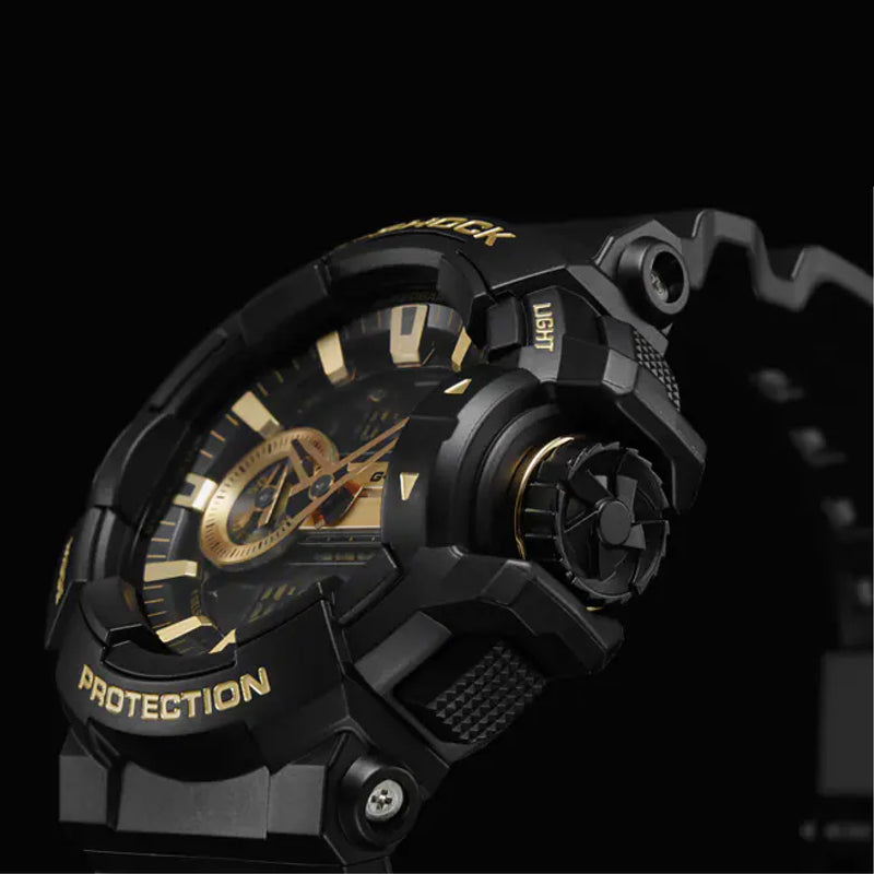 G-Shock Men's Analog-Digital Black & Gold Watch GA-400GB-1A9DR