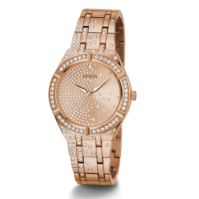 Guess Women Rose Gold Tone Case Rose Gold Tone Stainless Steel Watch GW0312L3