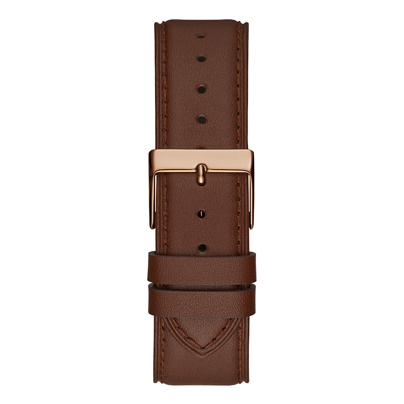 Guess Men Tailor Multifunction Brown Leather Watch GW0389G3