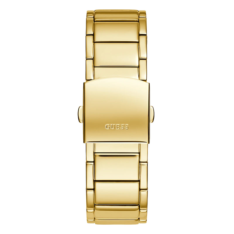 Guess Men Gold Tone Case Gold Tone Stainless Steel Watch GW0456G3
