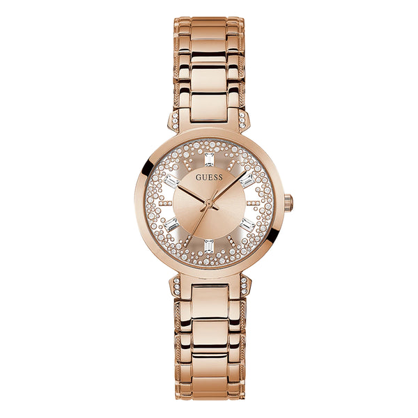 Guess Women's Rose Gold Stainless Steel Watch GW0470L3