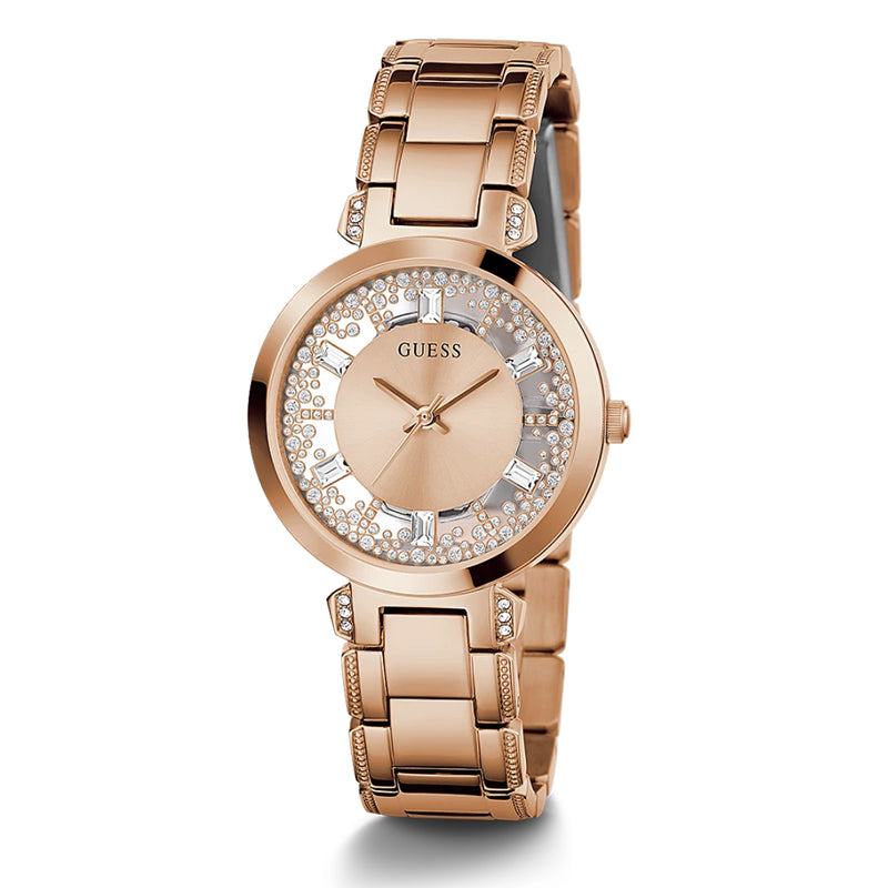 Guess Women's Rose Gold Stainless Steel Watch GW0470L3