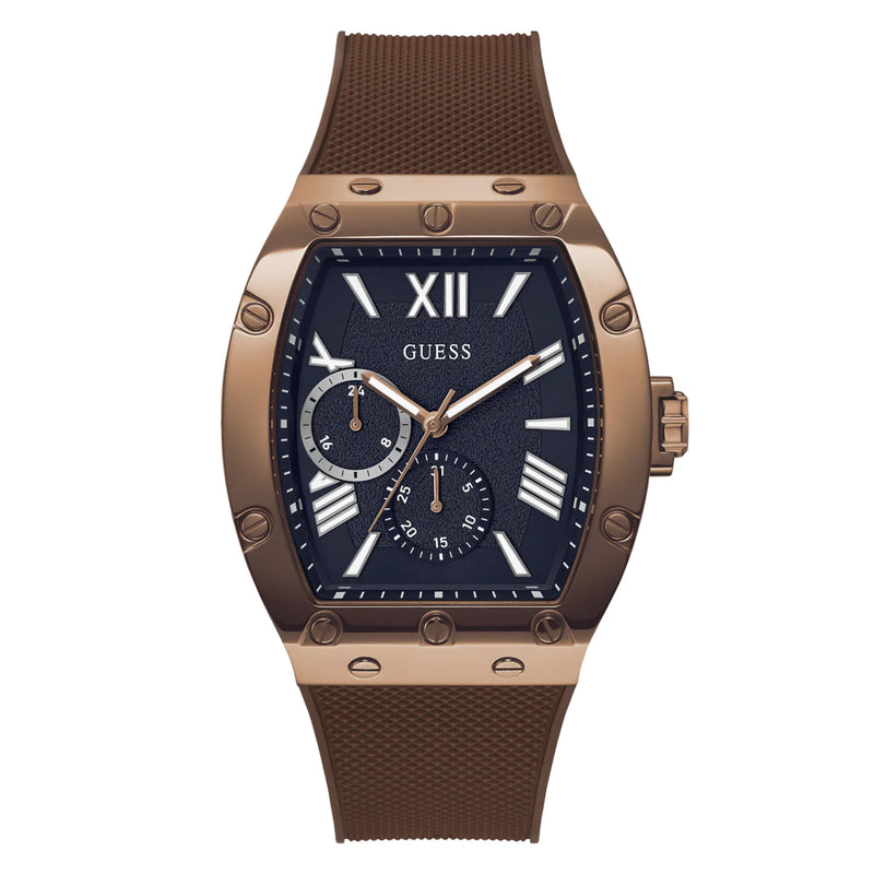 Guess Falcon Navy and Brown Silicone Men's Watch GW0568G1