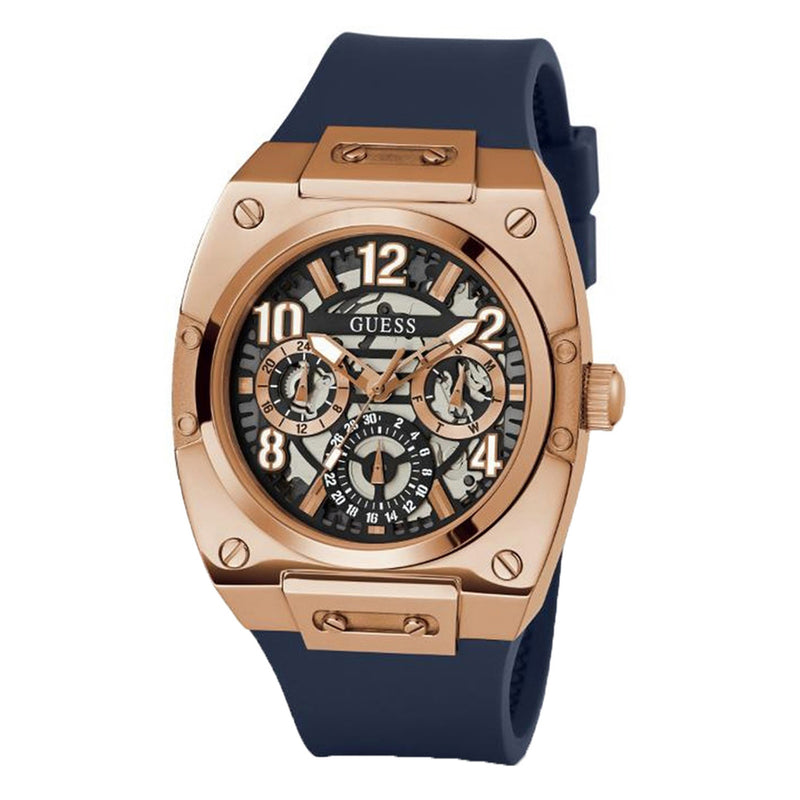 Guess Men Prodigy Multifunction Blue Silicone Band Watch GW0569G3