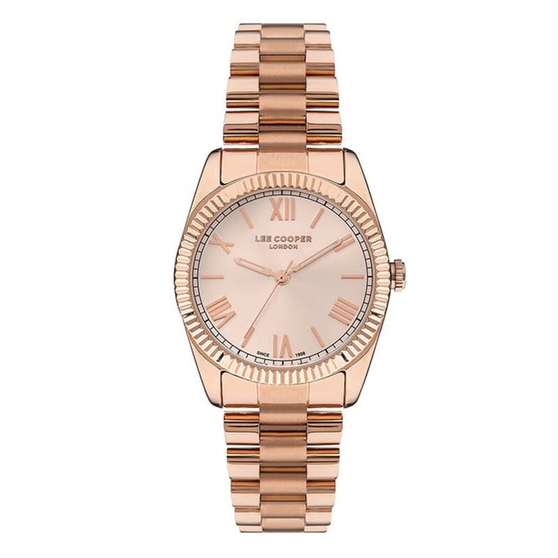 LEE COOPER Women’s Analog Rose Gold Dial Watch – LC07331.410