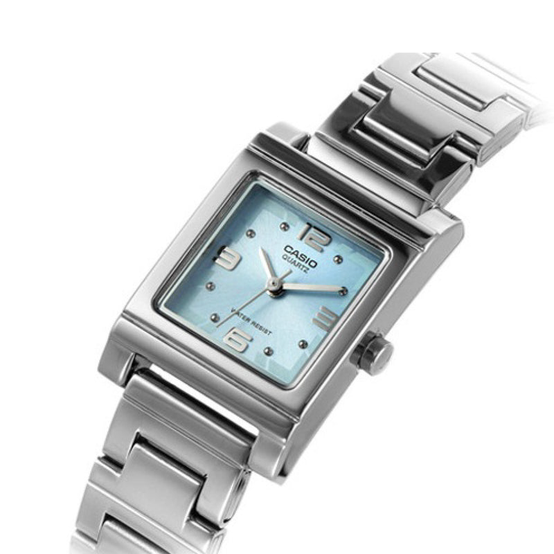 Casio LTP-1237D-2ADF for Women (Analog, Dress Watch), Stainless Steel, Metallic Silver, bracelet