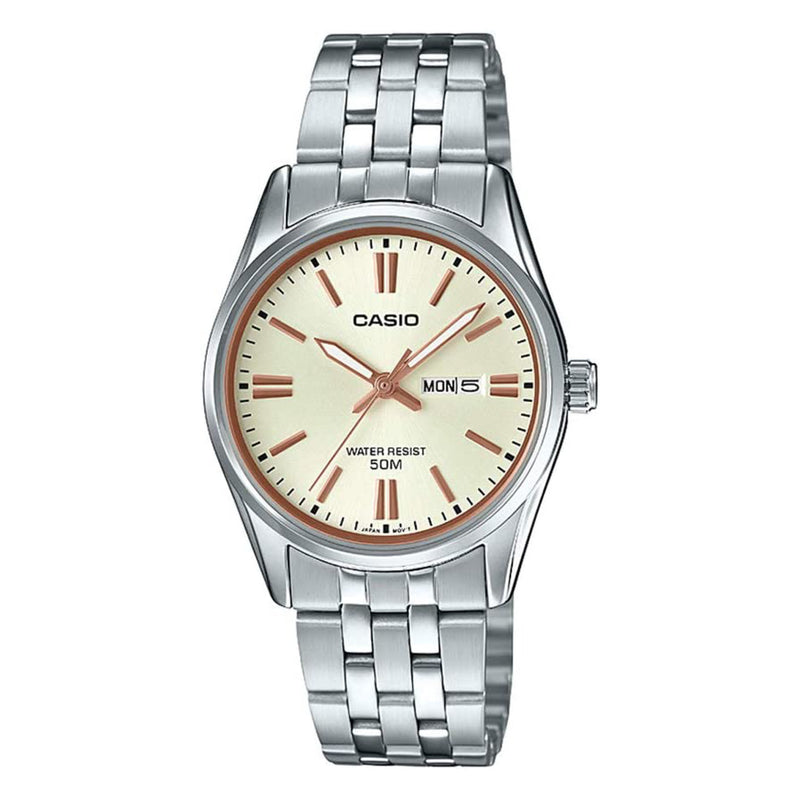 Casio Women's Quartz Watch, Analog Display and Stainless Steel Strap LTP-1335D-9AVDF