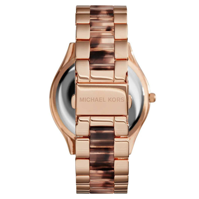 Michael Kors MK4301 Slim Runway Rose Gold & Tortoiseshell  Watch For Women