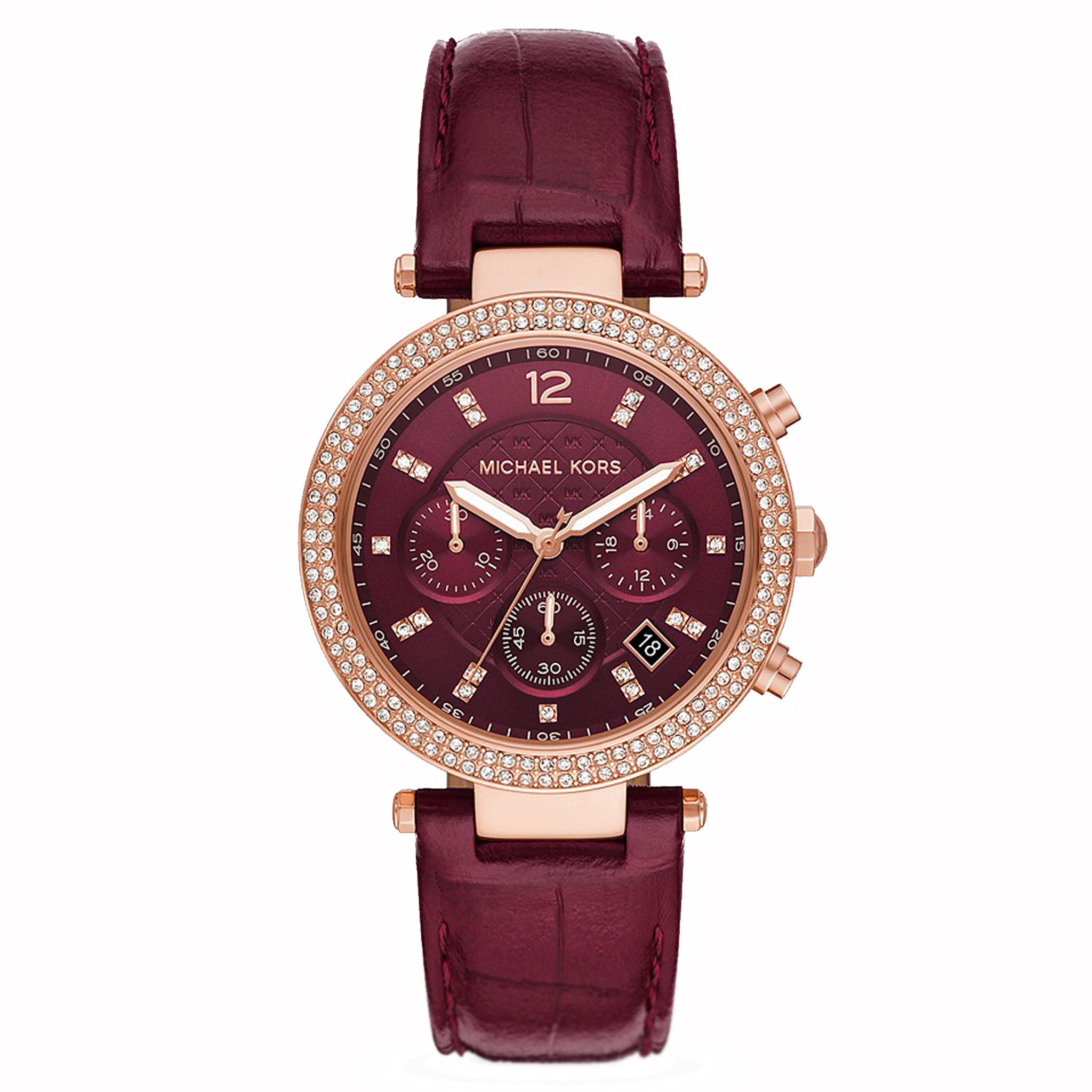 Michael kors deals leather watch ladies