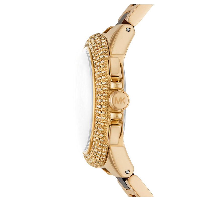 Michael Kors Camille Chronograph Gold-Tone Stainless Steel and Tortois