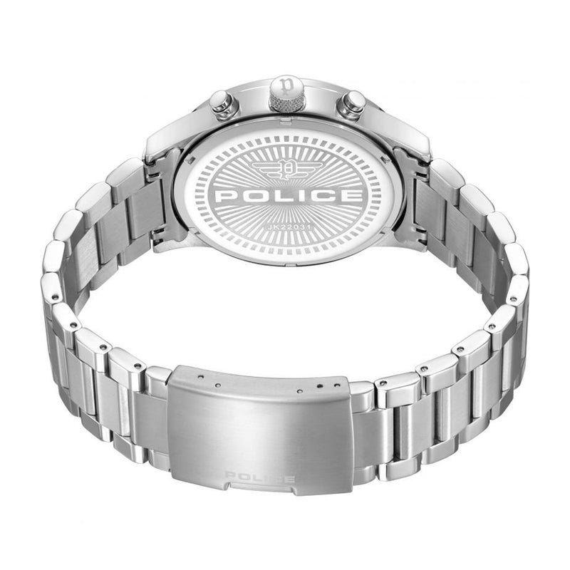 Police Addis Men’s Silver Stainless Steel Band Watch PEWJK2203103