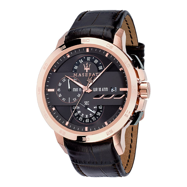Maserati Ingegno  Brown Leather Men's Watch R8871619001