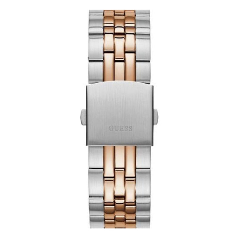 Guess Odyssey Silver/Rose Gold Stainless Steel Multi-function Watch For Men W1107G3